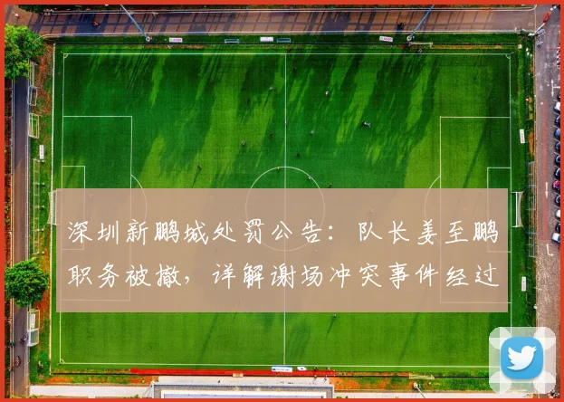 深圳新鹏城处罚公告：队长姜至鹏职务被撤，详解谢场冲突事件经过与影响